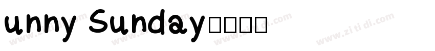 unny Sunday字体转换